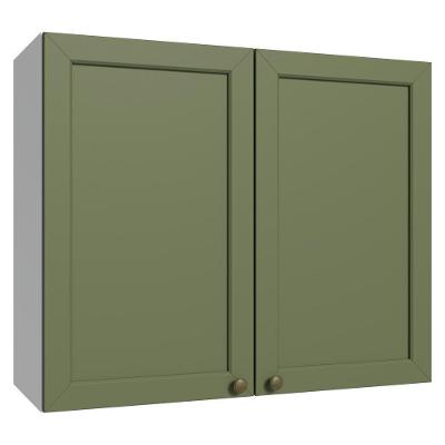 Armário Aéreo 80 Cm 2 Portas Vik Madesa Branco/verde