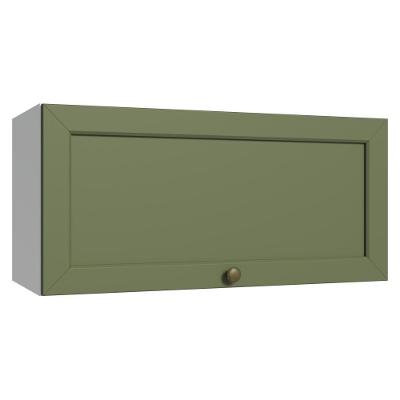Armário Aéreo 70 Cm 1 Porta Basculante Vik Madesa Branco/verde