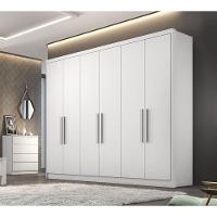 Guarda Roupa Casal 100% Mdf 6 Portas 6 Gavetas - Linea-branco - Móveis Novo Horizonte - 2