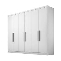 Guarda Roupa Casal 100% Mdf 6 Portas 6 Gavetas - Linea-branco - Móveis Novo Horizonte - 3
