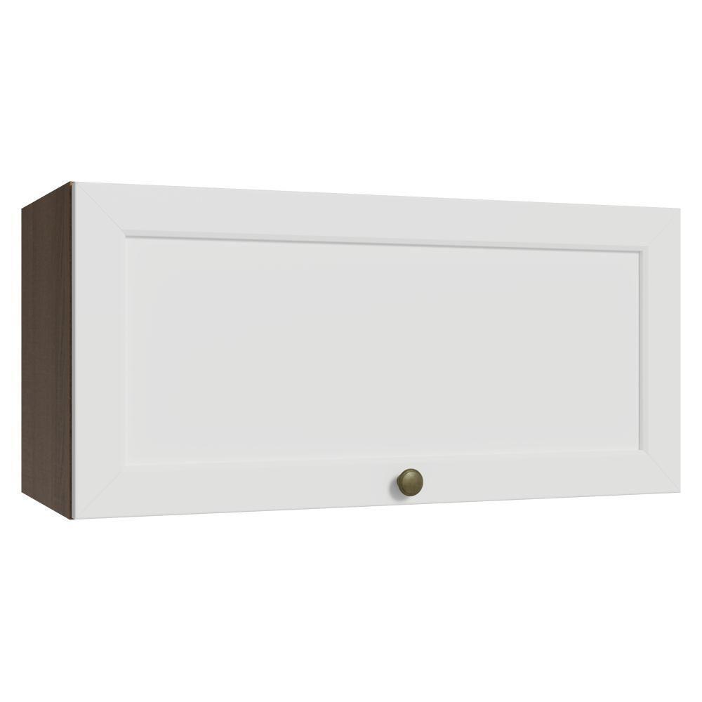Armário Aéreo 70 Cm 1 Porta Basculante Vik Madesa Rustic/branco - 1