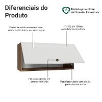 Armário Aéreo 70 Cm 1 Porta Basculante Vik Madesa Rustic/branco - 3