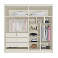 Guarda Roupa Solteiro 4 Portas 3 Gavetas - Nantes-off White-peroba - Móveis Europa - 3