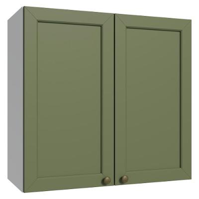Armário Aéreo 70 Cm 2 Portas Vik Madesa Branco/verde