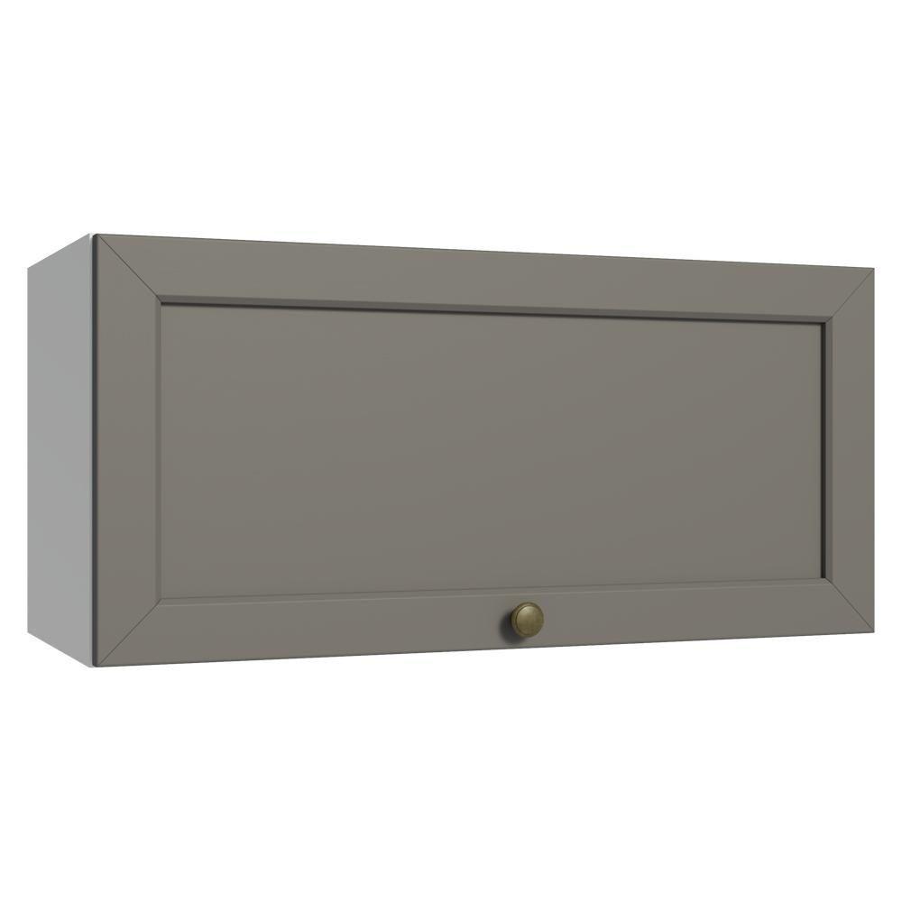 Armário Aéreo 70 Cm 1 Porta Basculante Vik Madesa Branco/cinza - 1