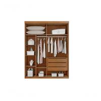 Guarda Roupa Solteiro Com Espelho 2 Portas 3 Gavetas - Búzios-cinamomo - Star Móveis - 2