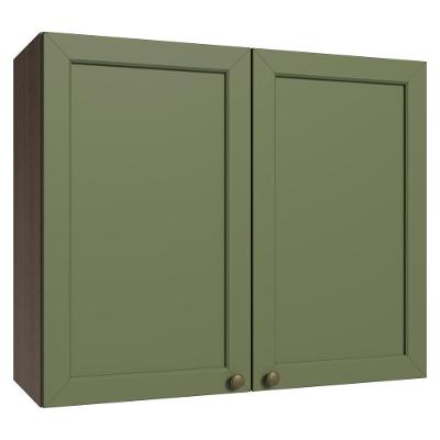 Armário Aéreo 80 Cm 2 Portas Vik Madesa Rustic/verde