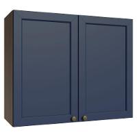 Armário Aéreo 80 Cm 2 Portas Vik Madesa Rustic/azul - 1