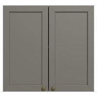 Armário Aéreo 70 Cm 2 Portas Vik Madesa Rustic/cinza - 5