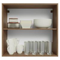 Armário Aéreo 70 Cm 2 Portas Vik Madesa Rustic/cinza - 8