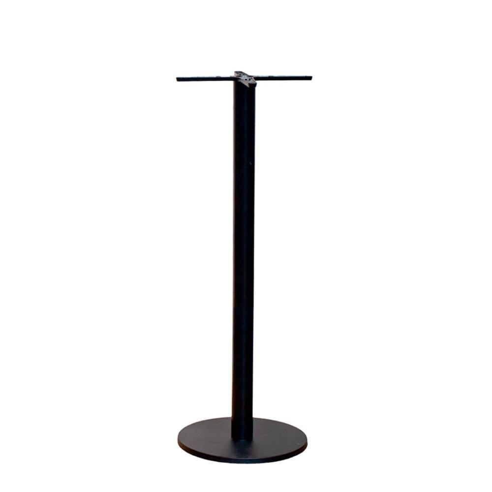 Mesa Pisa Beta Bistrô Fratini 107,50cm (a) Disco Redondo Preto Tampo Mdp Redondo Walnut 60cm (l) - 2