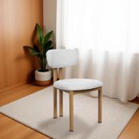 Kit 4 Cadeiras De Jantar Tulipa Estrutura Aço Carbono Laminado Natural Com Estofado Linho Cru - 3