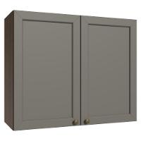 Armário Aéreo 80 Cm 2 Portas Vik Madesa Rustic/cinza - 1