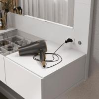 Penteadeira Camarim Lux Lux Suspensa Sofia 3 Gavetas C/ Led Branco