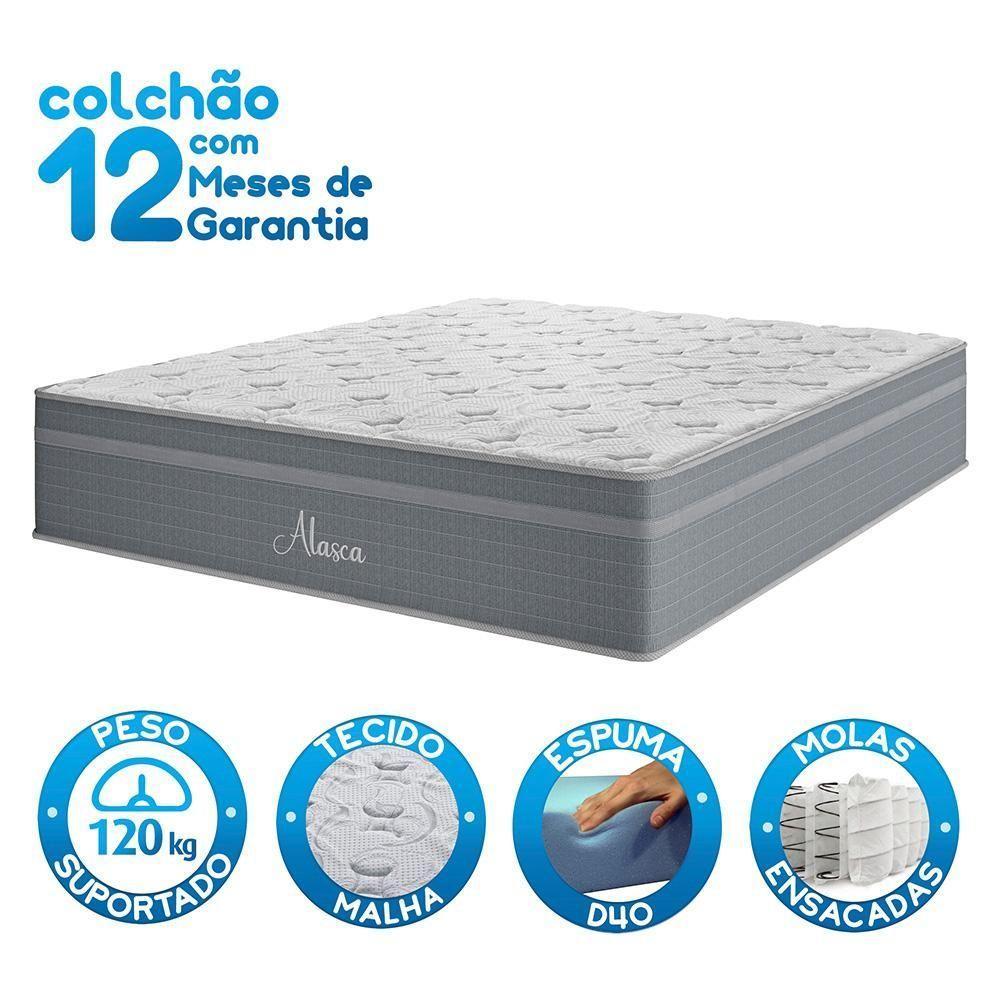 Colchão Queen De Molas Ensacadas Alasca Umaflex 198cm X 158cm - 2