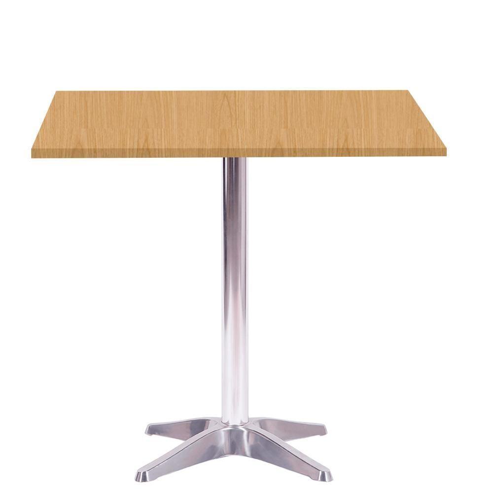 Mesa Delta Em Alumínio 75 Cm (alt) Base Em X Tampo Mdp Quadrado 80 Cm (larg) X 2,50 Cm (alt) Samba - 1