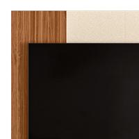 Rack Bancada Com Painel Wood 120cm Cinamomo Mel/off White Para Tv Até 42” - Mobler Cinamomo Mel/off White - 3