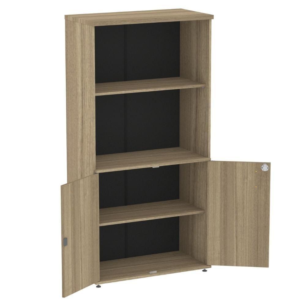 Armário Misto P25 Pandin 80 Cm (largura) Em Mdp Cor Noce Naturalle Com 2 Portas E 3 Prateleiras - 8