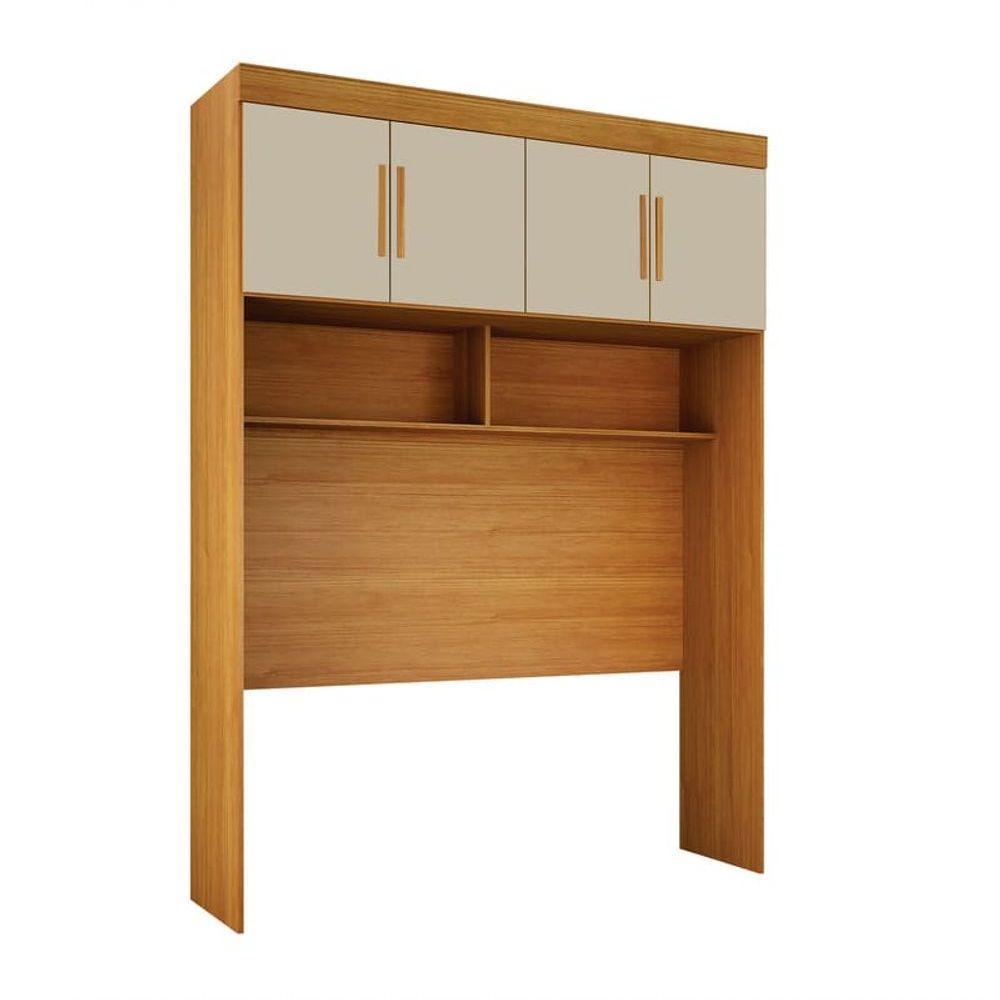 Modulado Aero Casal 4 Portas - Orion-cinamomo-off White - Leifer Móveis - 1