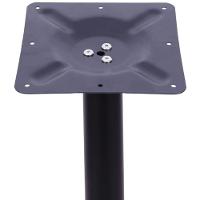 Mesa ômega Ferro Preto 74 Cm (alt) Base Em X Tampo Mdp Redondo 70 Cm (larg) X 2,50 Cm (alt) Samba - 5