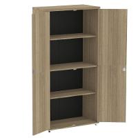 Armário Alto P25 Pandin 80 Cm (largura) Em Mdp Cor Noce Naturalle Com 2 Portas E 3 Prateleiras - 2