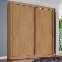 Guarda Roupa Solteiro 2 Portas 4 Gavetas - Zurique-amêndoa - Móveis Europa - 1