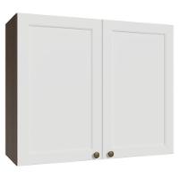 Armário Aéreo 80 Cm 2 Portas Vik Madesa Rustic/branco - 1