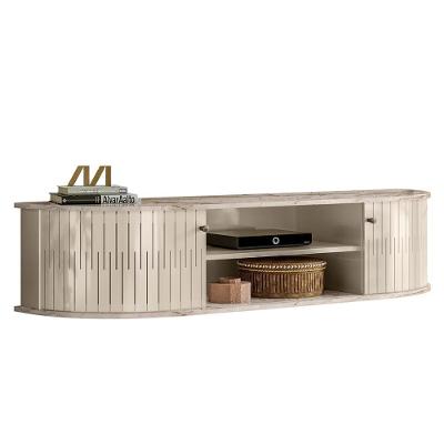 Bancada Suspensa Tv 60 Polegadas 2 Portas 136 Cm Modena Madetec Calacata Off White