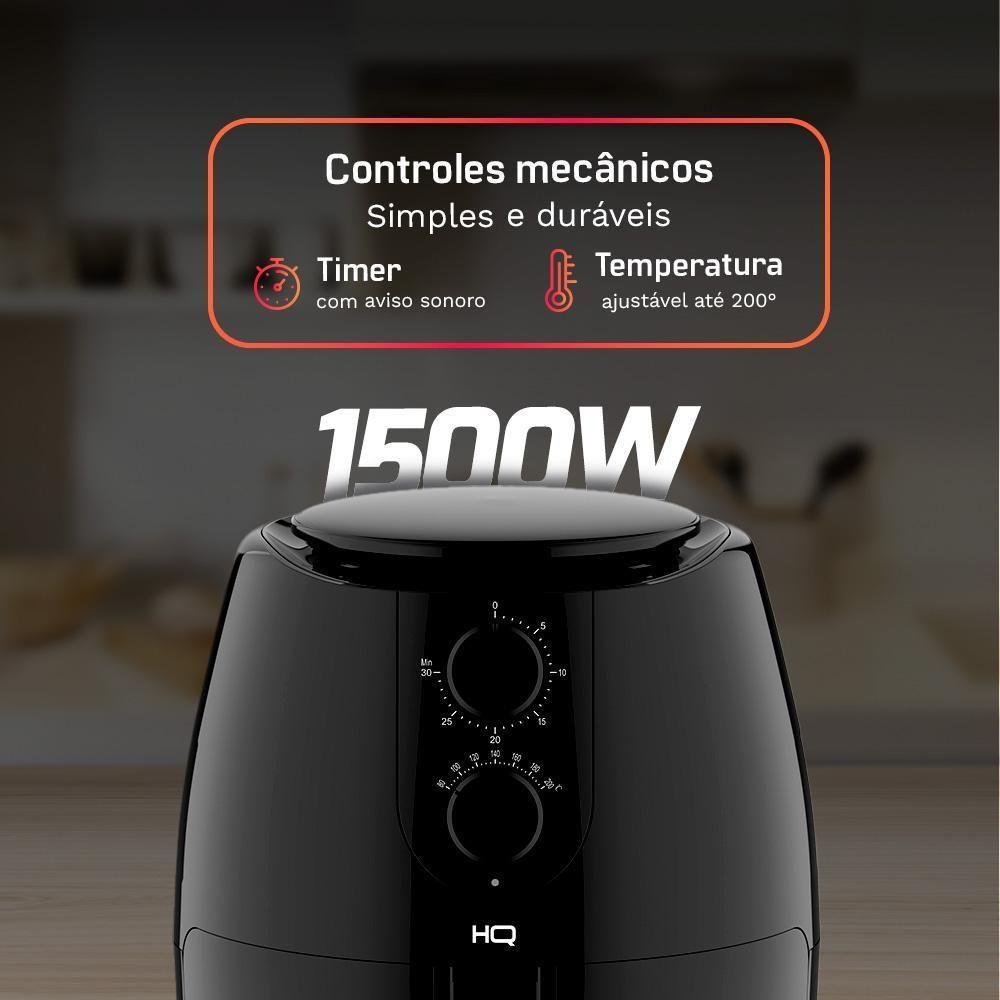 Fritadeira Sem óleo HQ Airfryer 5L Preto HQ-AF5LMP 110V - 6
