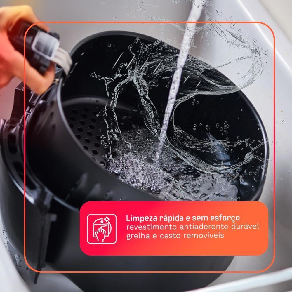 Fritadeira Sem óleo HQ Airfryer 5L Preto HQ-AF5LMP 110V - 8