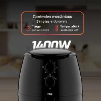 Fritadeira Sem óleo HQ Airfryer 5L Preto HQ-AF5LMP 110V - 5