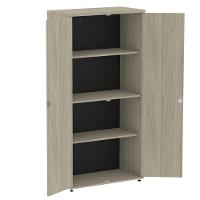 Armário Alto P25 Pandin 80 Cm (largura) Em Mdp Cor Castanheira Natural Com 2 Portas E 3 Prateleiras - 2