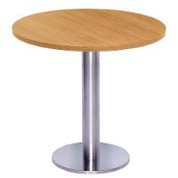 Mesa Beta Big Inox 75 Cm (alt) Disco Redondo Tampo Mdp Redondo 70 Cm (larg) X 2,50 Cm (alt) Samba - 1