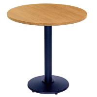 Mesa Zeta Ferro Preto 75 Cm (alt) Disco Redondo Tampo Mdp Redondo 70 Cm (larg) X 2,5 Cm (alt) Samba - 1