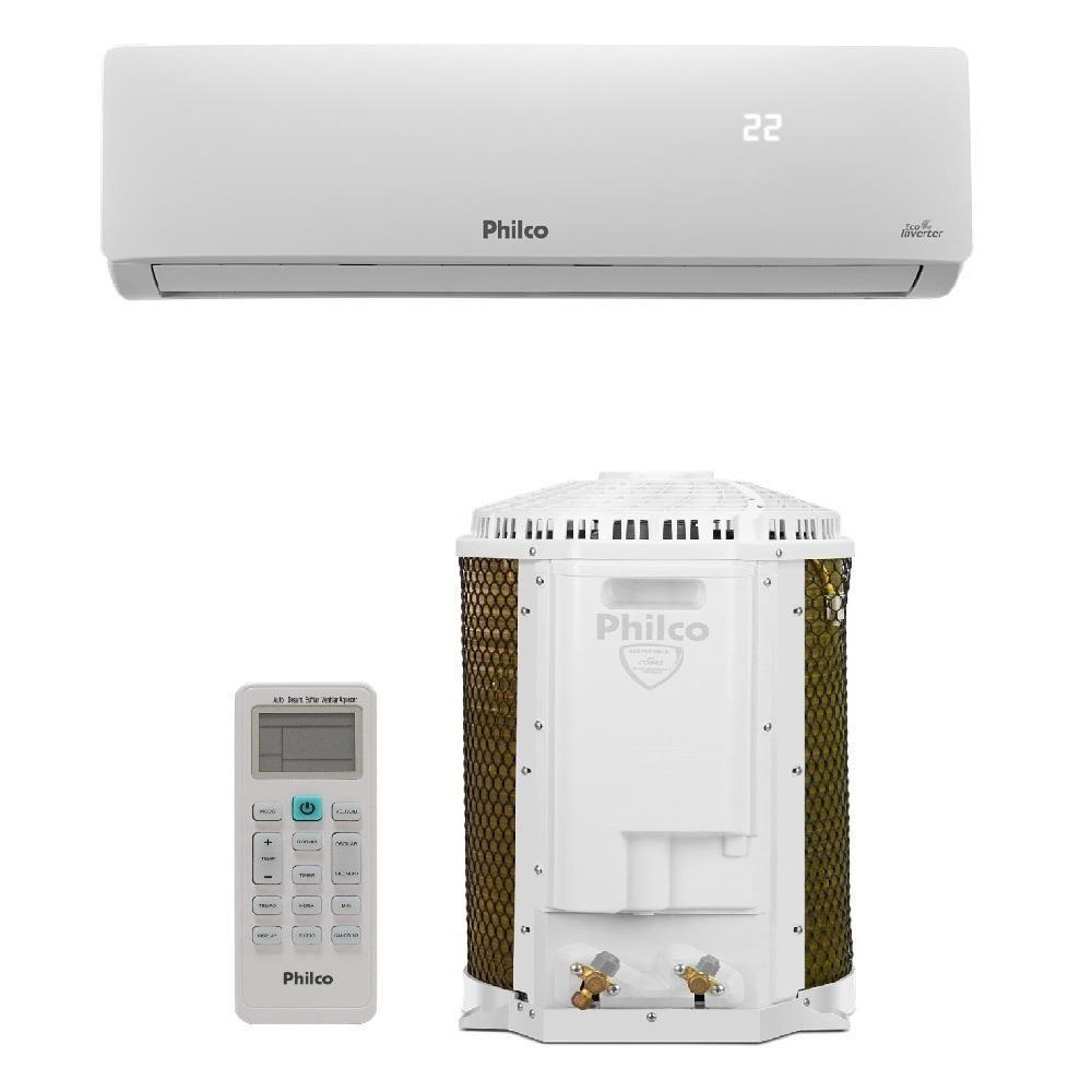 Ar Condicionado Split Philco Hi Wall Inverter 9.000 Btu/h Quente E Frio Monofásico Branco PAC9QC 220V - 1