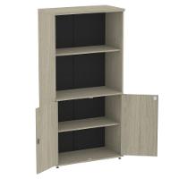 Armário Misto P25 Pandin 80 Cm (largura) Em Mdp Cor Castanheira Natural Com 2 Portas E 3 Prateleiras - 2