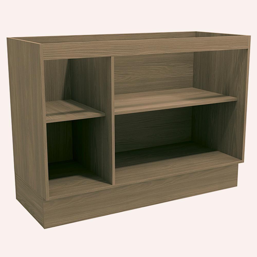 Balcao Pia Sem Tampo 2 Portas 120 Cm Mdp Maxxi G745 Kappesberg Nogal - 5