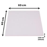 Mesa Pisa Beta Bistrô Fratini 107,50cm (a) Disco Redondo Branco Tampo Mdp Quadrado Branco 60cm (l) - 6