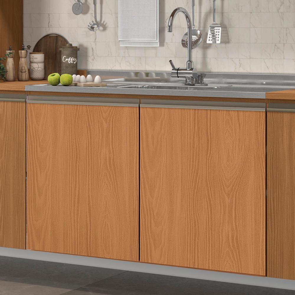 Balcao Pia Sem Tampo 2p 120 Cm Mdp Maxxi G745 Kappesberg Canela - 2