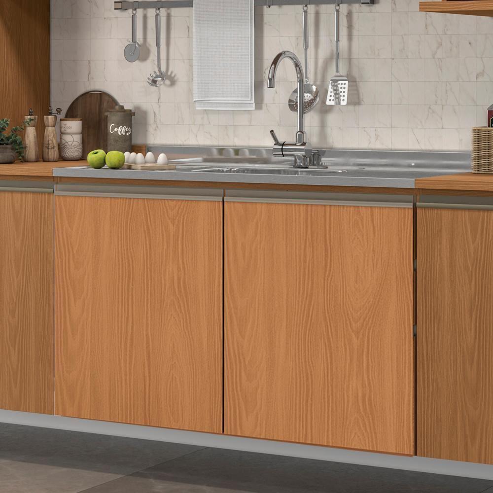 Balcao Pia Sem Tampo 2p 120 Cm Mdp Maxxi G745 Kappesberg Canela - 7