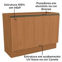 Balcao Pia Sem Tampo 2p 120 Cm Mdp Maxxi G745 Kappesberg Canela - 3