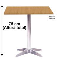 Mesa Delta Em Alumínio 75 Cm (alt) Base Em X Tampo Mdp Quadrado 70 Cm (larg) X 2,50 Cm (alt) Samba - 5