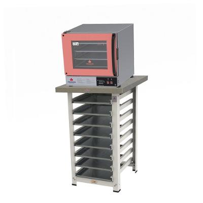 Kit Progás Forno Turbo Elétrico Prp-004 Plus 220V Rosa + Bancada Mes-004 + 8 Assadeiras 220V