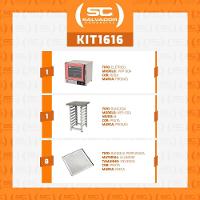 Kit Progás Forno Turbo Elétrico Prp-004 Plus 220V Rosa + Bancada Mes-004 + 8 Assadeiras 220V - 2