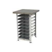 Kit Progás Forno Turbo Elétrico Prp-004 Plus 220V Rosa + Bancada Mes-004 + 8 Assadeiras 220V - 5