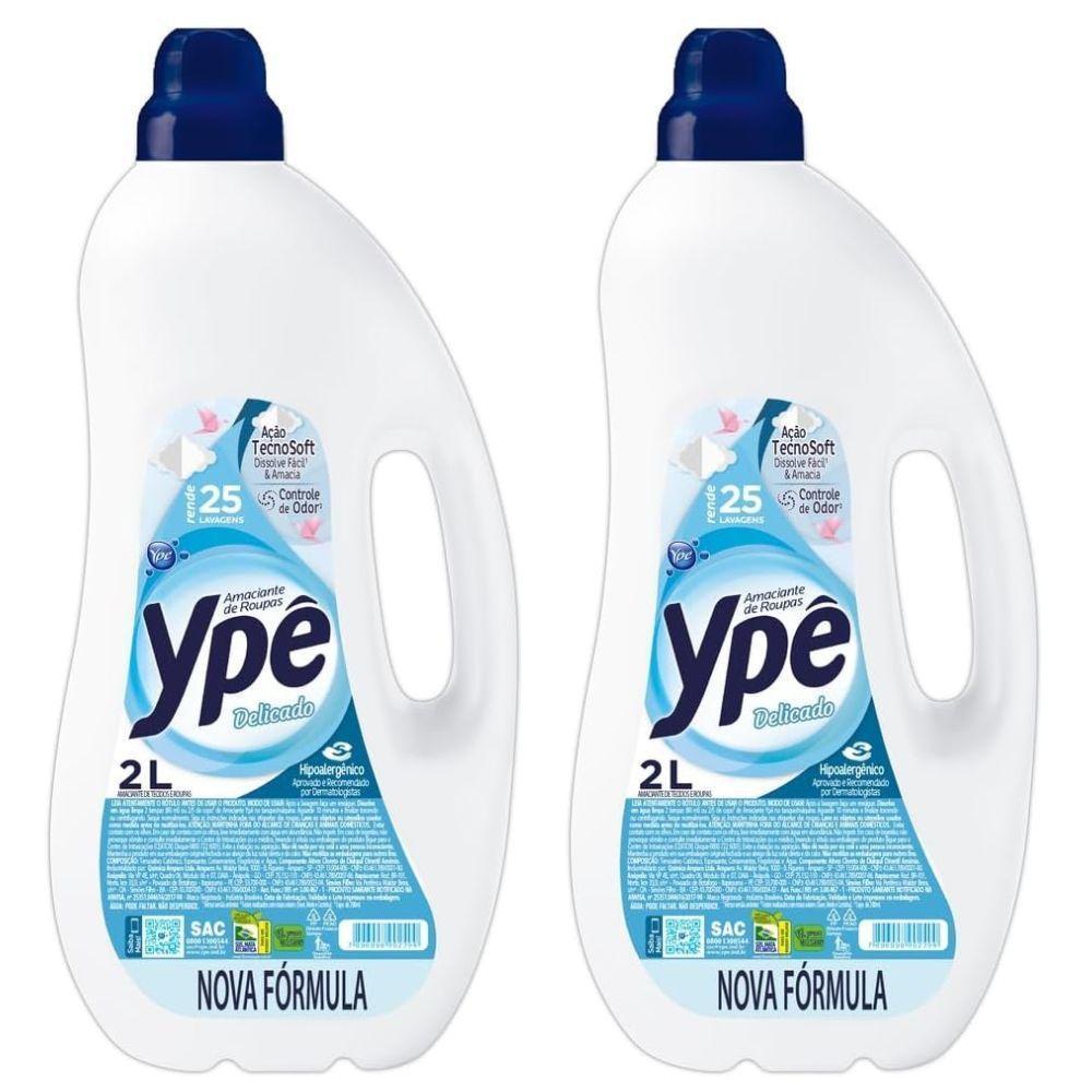 Kit 2 Amaciante De Roupas Tradicional Ypê Delicado 2l - 1