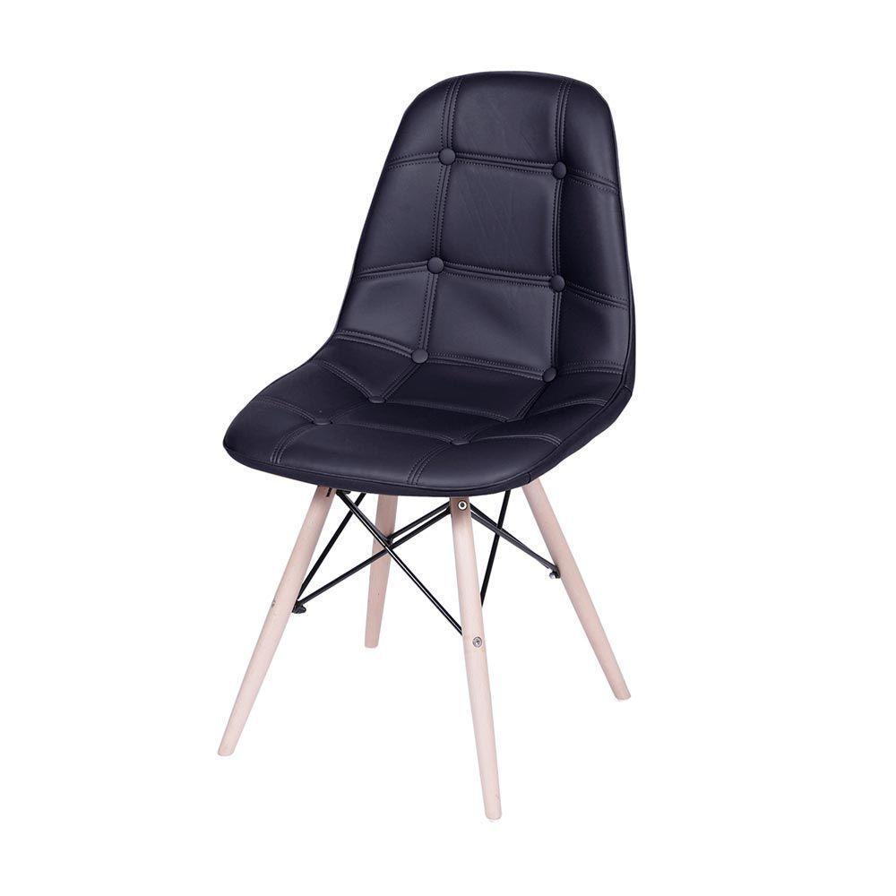 Cadeira Eames Dsw Botonê Preta - 1