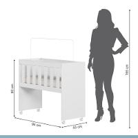 Mini Berço Rubi 5 Em 1 Com Colchão Branco - 3