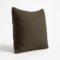 Kit 4 Almofadas Decorativas 42cm Suede Fofinha Lisa Sofá Marrom - 4