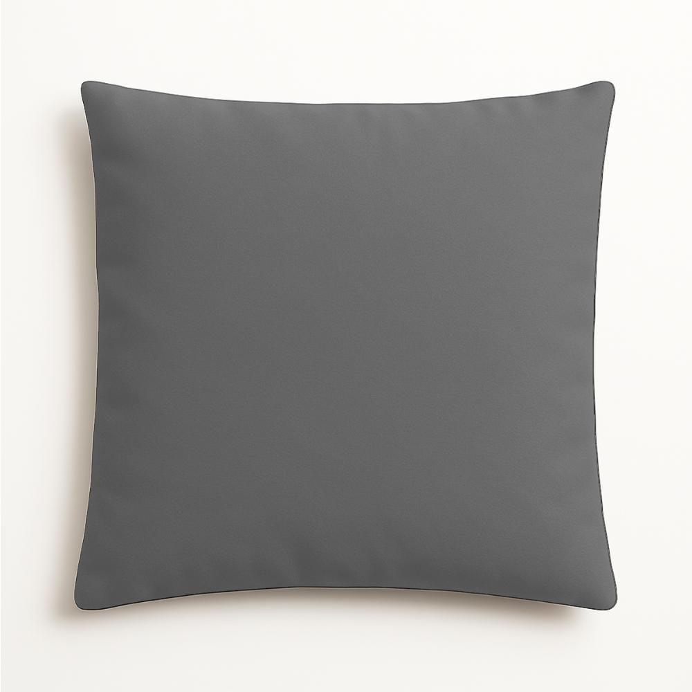 Capa De Almofada 42cm Decorativa Suede Para Sofá E Cadeira Cinza - 2